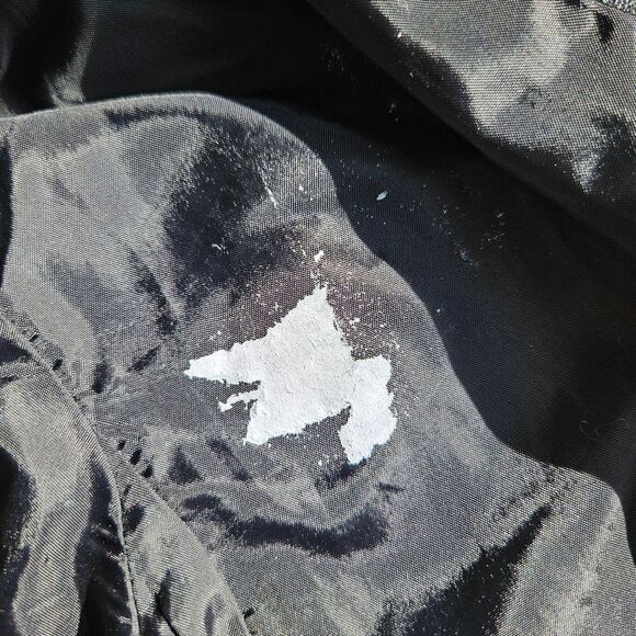 Vintage Black Leather Long Line Midi Length Button Front Duster Jacket Coat S - Picture 12 of 13